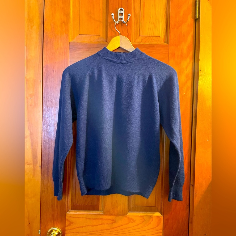 Ladylike Navy Blue Sweater